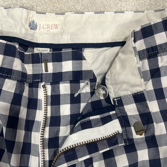 J. Crew Men’s Blue Gingham Shorts - 32 - Picture 6 of 6